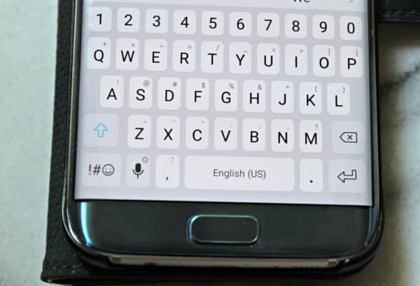 microphone button on Android keyboard - great to use when you write with your voice