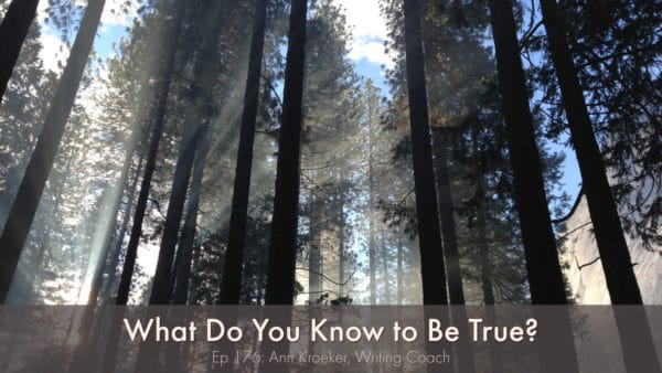 What do you know to be true? (Ep 176: Ann Kroeker, Writing Coach)