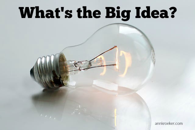 Ep 46: What's the Big Idea - Ann Kroeker, Writing Coach