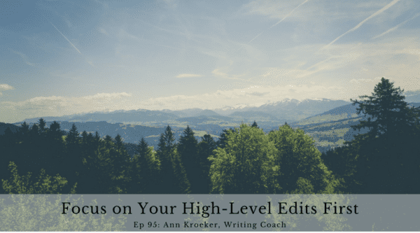 Focus on Your High-Level Edits First (Ep 95: Ann Kroeker, Writing Coach)