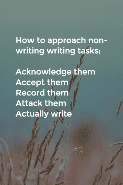 How to approach non-writing writing tasks