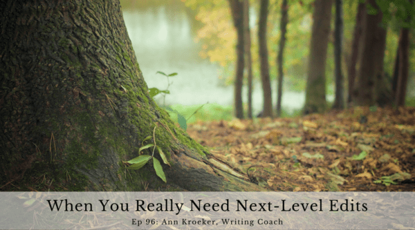 When You Really Need Next-Level Edits (Ep 96: Ann Kroeker, Writing Coach)