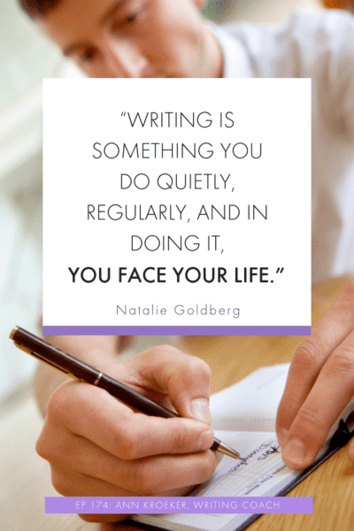 "Writing is something you do quietly, regularly, and in doing it, you face your life." -Natalie Goldberg