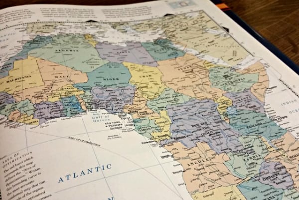 When Africa Stopped By - A Thanksgiving Story | Ann Kroeker, Writing Coach - Africa map