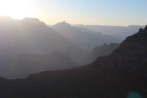 grand canyon morning soft light