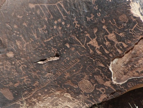 petroglyph closeup