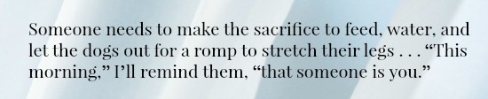 Someone needs to make the sacrifice - Called by Name: How My Kids Found Joy in Hard Work