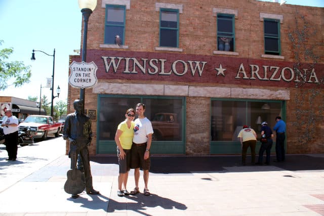 Winslow tourists background